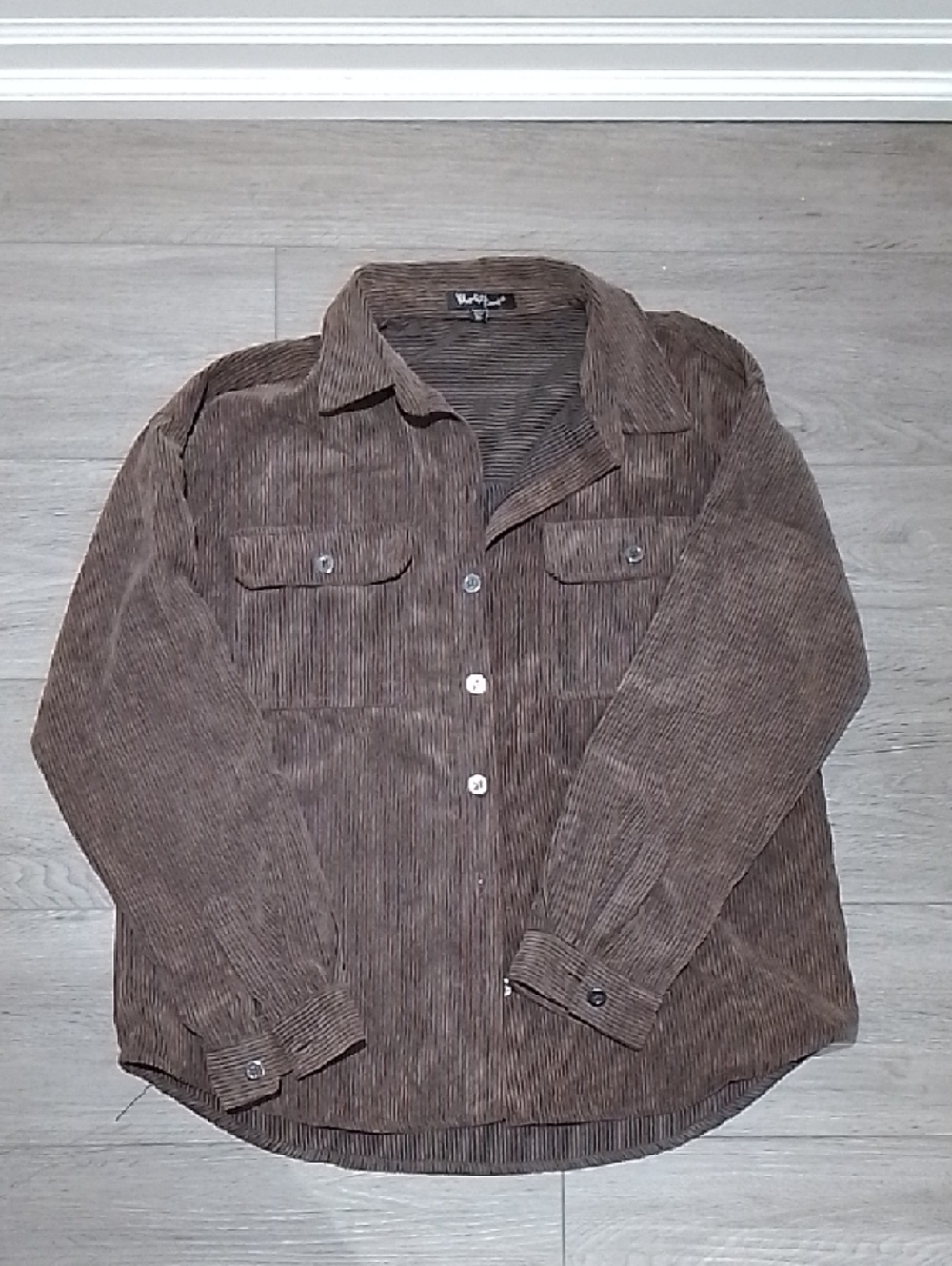 Violet & Claire Brown Corduroy Shirt Jacket
